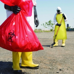 A70 Chemical Spray Protection Aprons, Polyethylene-Coated Fa