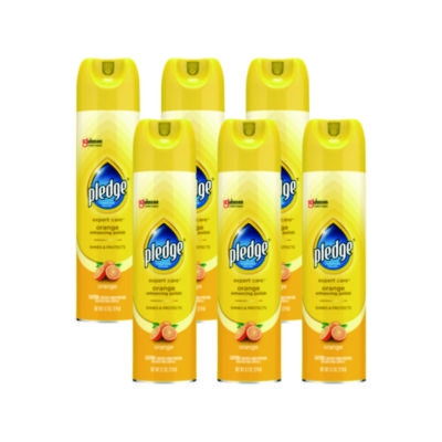 Furniture Polish, Orange Scent, 9.7 oz Aerosol Spray, 6/Cart