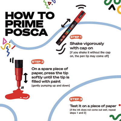 Water-Based Paint Markers, Fine Bullet Tip, 0.9 mm/1.3 mm, A