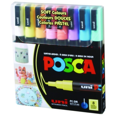 Water-Based Paint Markers, Fine Bullet Tip, 0.9 mm/1.3 mm, A