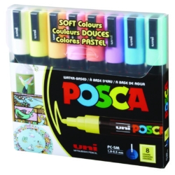 Water-Based Paint Markers, Medium Bullet Tip, 1.8 mm/2.5 mm,