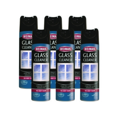 Foaming Glass Cleaner, 19 oz Aerosol Spray, 6/Carton