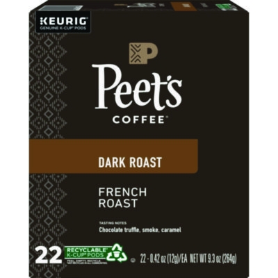French Roast Coffee K-Cups, 22/box