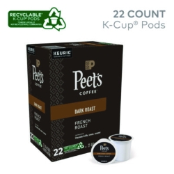 French Roast Coffee K-Cups, 22/box