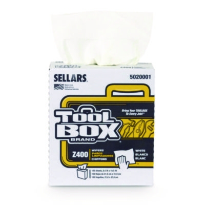 Z400 Interfold Pop-Up Wipers, 1-Ply, 8.5 x 16.5, White, 8/Ca