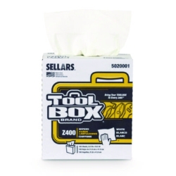 Z400 Interfold Pop-Up Wipers, 1-Ply, 8.5 x 16.5, White, 8/Ca