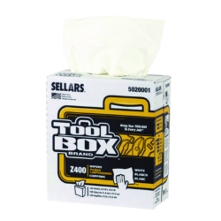 Z400 Interfold Pop-Up Wipers, 1-Ply, 8.5 x 16.5, White, 8/Ca