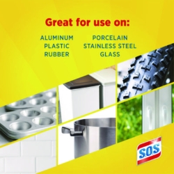 Steel Wool Soap Pads, Steel, 4/Box, 24 Boxes/Carton