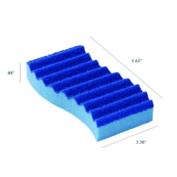 Scrubex Scrub Sponge, 5.63" x 3.38", 0.88" Thick, Blue, 40/C