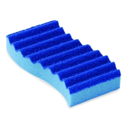 Scrubex Scrub Sponge, 5.63" x 3.38", 0.88" Thick, Blue, 40/C