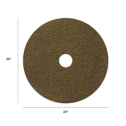 Black Diamond 1500 Grit Diamond Pad, 20" Diameter, Black and