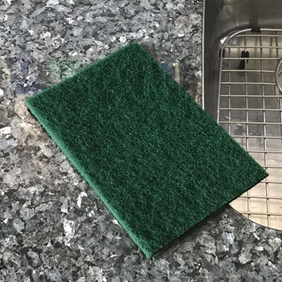 90-96 Medium Duty Hand Cleaning Pad, 6" x 9", Green, 20/Pack
