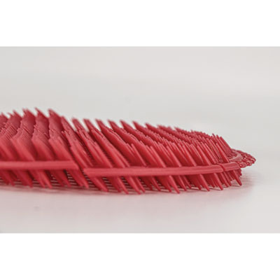 Slant7 with Terminator Urinal Screen, Forest Scent, Red, 30/