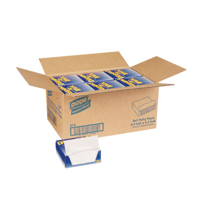 Dispens-A-Wax Waxed Deli Patty Paper, 5.5 x 5.5, 1,000/Box,