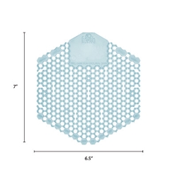 Wave 3D Urinal Deodorizer, Ocean Mist Scent, Blue, 10/Box, 6