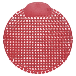 Slant7 with Terminator Urinal Screen, Forest Scent, Red, 30/