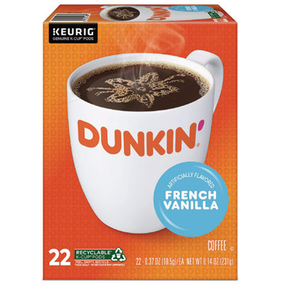 K-Cup Pods, French Vanilla, 22 Pods/Box
