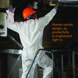 A20 Breathable Particle Protection Coveralls, Zip Front, Ela
