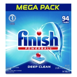 Powerball Dishwasher Tabs, Fresh Scent, 94/Box, 4 Boxes/Cart