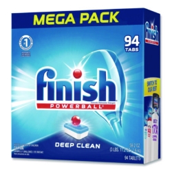 Powerball Dishwasher Tabs, Fresh Scent, 94/Box, 4 Boxes/Cart