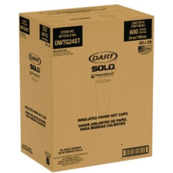 Thermoguard Insulated Paper Hot Cups, 24 oz, White Sustainab