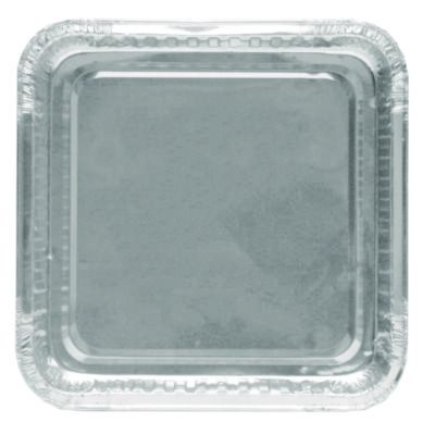 8" Square Cake Pan, 7.88 x 7.88 x 1.31, Silver, Aluminum, 50