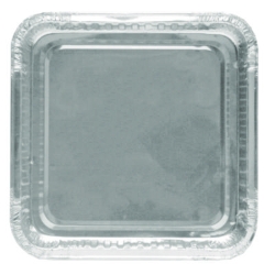 8" Square Cake Pan, 7.88 x 7.88 x 1.31, Silver, Aluminum, 50