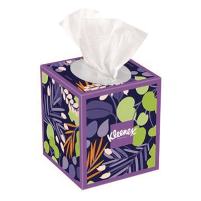 Ultra Soft Facial Tissue, 3-Ply, White, 60 Sheets/Box, 18 Bo
