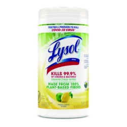 Disinfecting Wipes II Fresh Citrus, 1-Ply, 7 x 7.25, White,