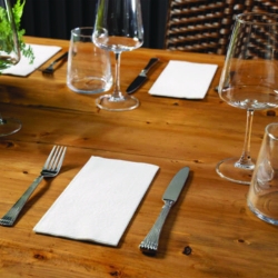 Dinner Napkins, 2-Ply, 16 x 16, White, 1,000/Carton