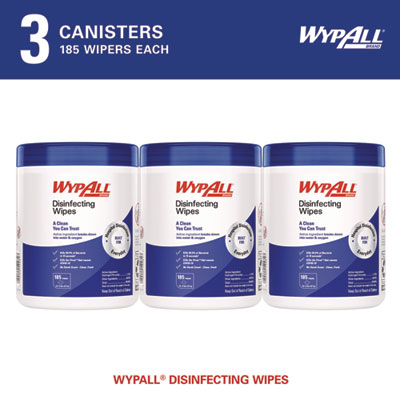 Disinfecting Wipes, 1-Ply, 5.16 x 8.5, Fresh Scent, White, 1