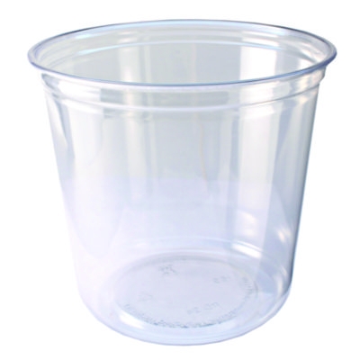 Recycleware Round Deli Container, 24 oz, 4.6" Diameter x 3.6