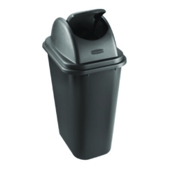 Rectangular Free-Swinging Plastic Lids, Black