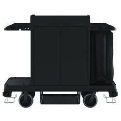 Standard Housekeeping Cart, Plastic, 1 Shelf, 24" x 62.13" x