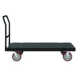 Resin Platform Truck, 1,600 lb Capacity, 30.25 x 64.5 x 41,