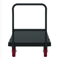 Resin Platform Truck, 1,600 lb Capacity, 30.25 x 64.5 x 41,