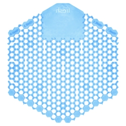Wave 3D Urinal Deodorizer, Cotton Blossom Scent, Blue, 10/Bo