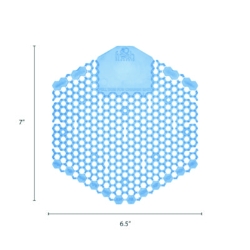 Wave 3D Urinal Deodorizer, Cotton Blossom Scent, Blue, 10/Bo