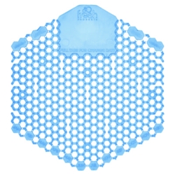 Wave 3D Urinal Deodorizer, Cotton Blossom Scent, Blue, 10/Bo