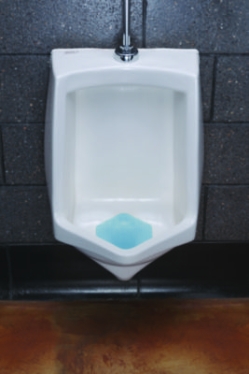 Wave 3D Urinal Deodorizer, Ocean Mist Scent, Blue, 10/Box