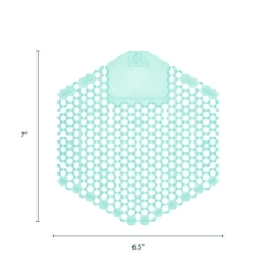 Wave 3D Urinal Deodorizer, Ocean Mist Scent, Blue, 10/Box