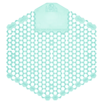 Wave 3D Urinal Deodorizer, Ocean Mist Scent, Blue, 10/Box