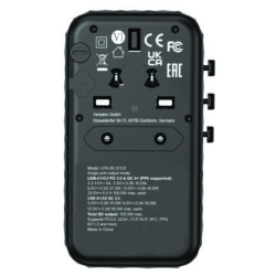 UTA-06 Gan III Universal Travel Adapter, (2) USB-A/(2) USB-C