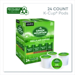 Regular Variety Pack Coffee K-Cups, Assorted Flavors, 96/Car