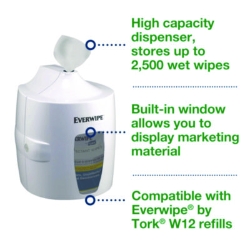 Centerfeed Wet Wipe Dispenser, 10.04 x 10.73 x 13.18, White