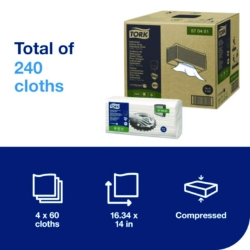 Industrial Heavy-Duty Cleaning Cloth, 1-Ply, 13.97 x, 4.25,