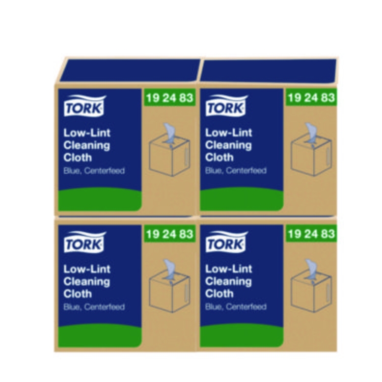 Low-Lint Cleaning Cloths, 1-Ply, 15 x 15, Blue, 240 Sheets,