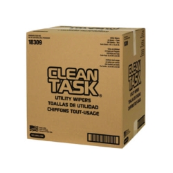Clean Task Utility Wipers, 1-Ply, 9 x 10.25, White, 250 Shee