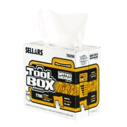 TOOLBOX WaterWeave T700 Wipers, 1-Ply, 8.27 x 16.5, White, 1