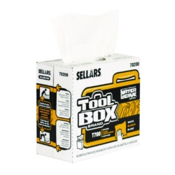 TOOLBOX WaterWeave T700 Wipers, 1-Ply, 8.27 x 16.5, White, 1